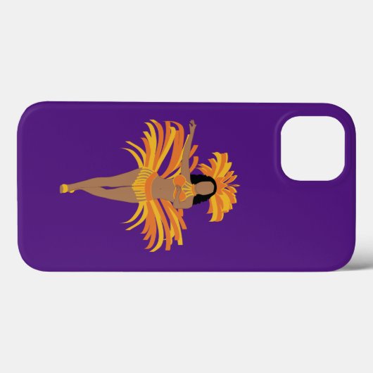 Samba Dancer Paarse Telefoonhoes Case-Mate iPhone Case (Achterkant (horizontaal))
