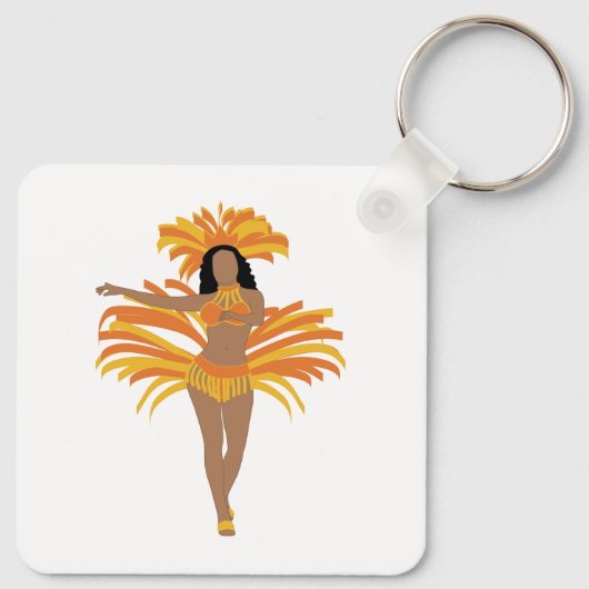 Samba Dancer Sleutelhanger (Achterkant)