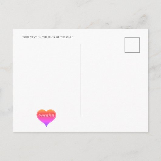 Samba dans braziliaans carnaval Uitnodiging Briefk (Achterkant)