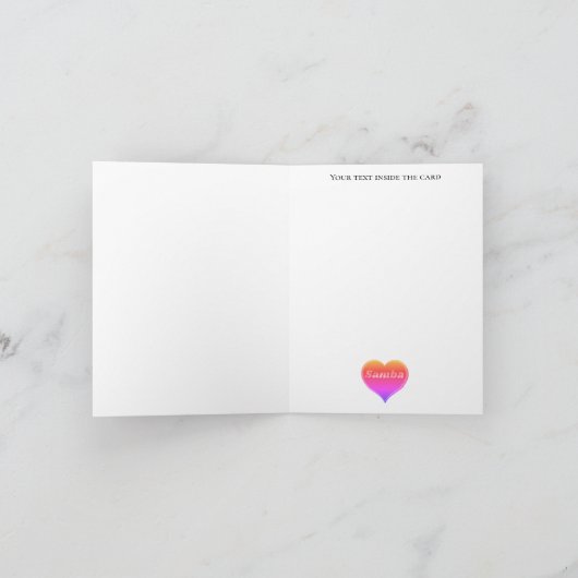 Samba dans braziliaans carnaval Uitnodiging Briefk (Binnen)