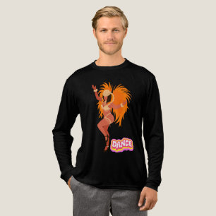 Samba Danser Veer Kostuum Dans Lettering Tri-Blend Shirt