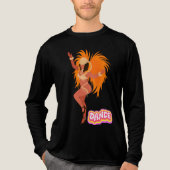 Samba Danser Veer Kostuum Dans Lettering Tri-Blend Shirt (Voorkant volledig)