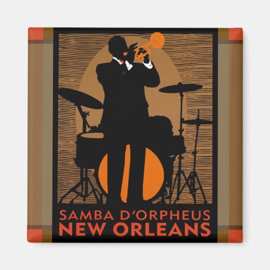 Samba D'Orpheus New Orleans Magneet (Voorkant)
