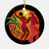 Samba/Flamenco Dancer Keramisch Ornament (Voorkant)