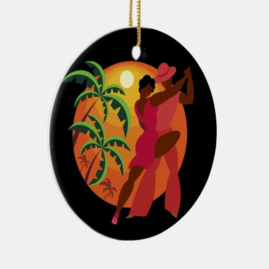 Samba/Flamenco Dancer Keramisch Ornament (Rechts)
