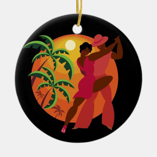Samba/Flamenco Dancer Keramisch Ornament (Voorkant)