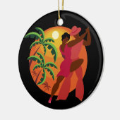 Samba/Flamenco Dancer Keramisch Ornament (Links)