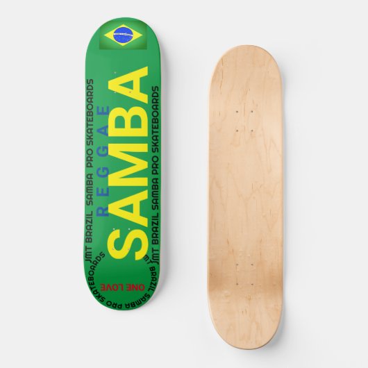 SAMBA JMT BRAZILIË 8 1/4" Skateboard Deck (Voorkant)