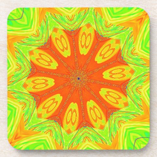 Samba Motief Art Print Bier Onderzetter (Voorkant)