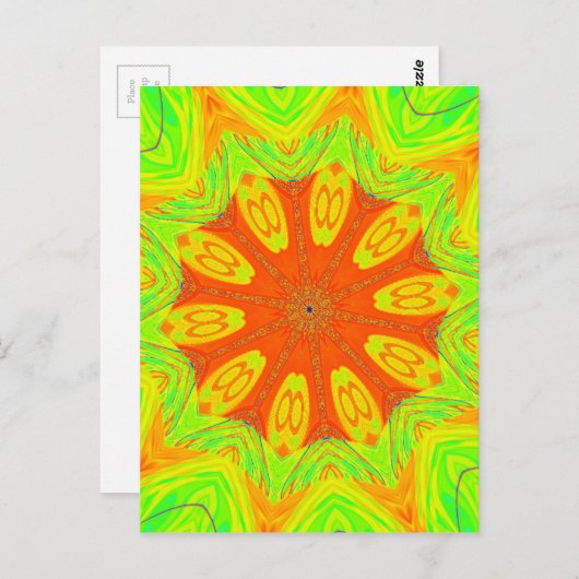 Samba Motief Art Print Briefkaart (Voorkant / Achterkant)