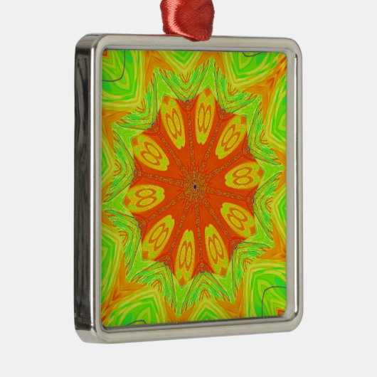 Samba Motief Art Print Metalen Ornament (Rechts)