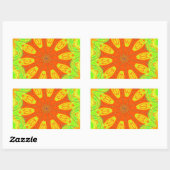 Samba Motief Art Print Rechthoekige Sticker (Vel)