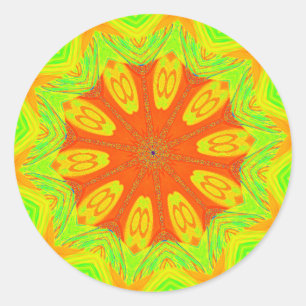 Samba Motief Art Print Ronde Sticker