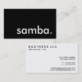 samba. visitekaartje (Voorkant / Achterkant)
