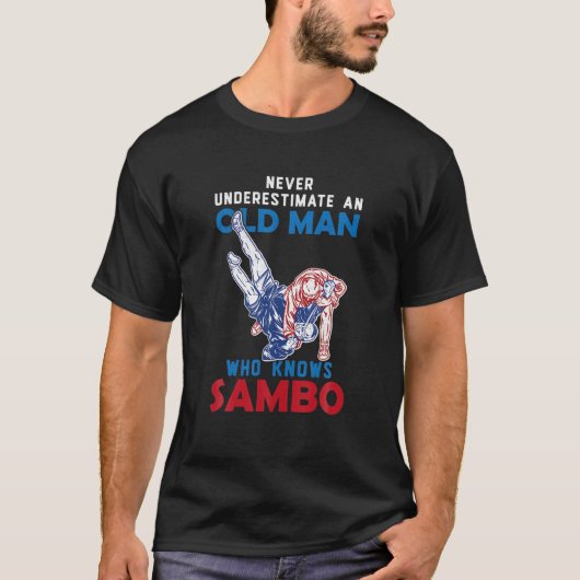 Sambo Wrestling Martial Arts Russia T-shirt (Voorkant)