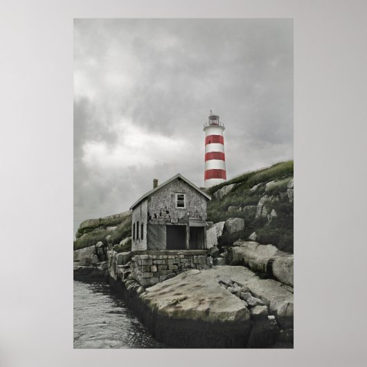 Sambro Light, de oudste vuurtoren van Noord-Amerik Poster (Voorkant)