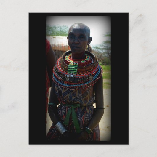 Samburu Elder Briefkaart (Voorkant)
