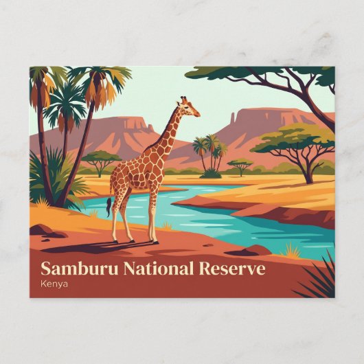 Samburu National Reserve Kenia Briefkaart (Voorkant)