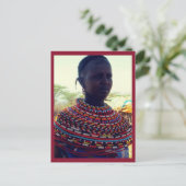 Samburu Tribal Woman Briefkaart (Staand voorkant)
