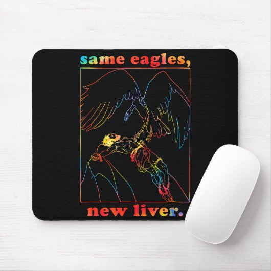 Same Eagles New Liver Funny Apparel  Muismat (Met muis)