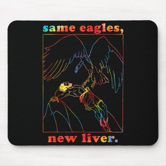 Same Eagles New Liver Funny Apparel  Muismat (Voorkant)
