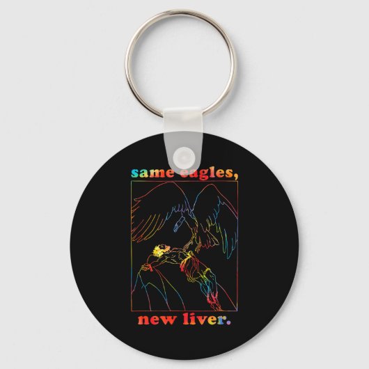 Same Eagles New Liver Funny Apparel Sleutelhanger (Voorkant)