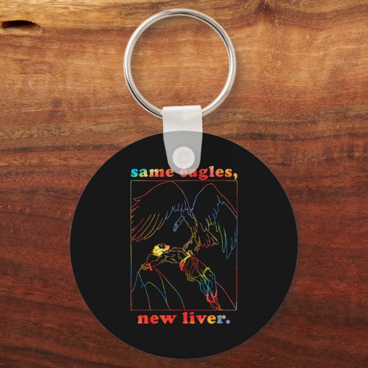 Same Eagles New Liver Funny Apparel Sleutelhanger (Voorkant)