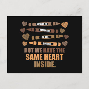 Same Heart Black History Month Afro-Amerikaans Feestdagenkaart