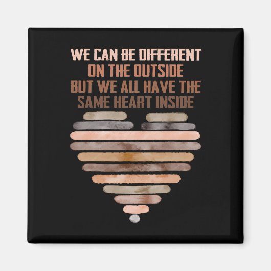 Same Heart Black History Month Afro-Amerikaans Mij Magneet (Voorkant)