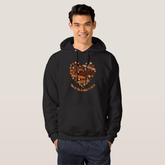Same Heart Black History Month BLM Melanin Pride A Hoodie (Voorkant volledig)
