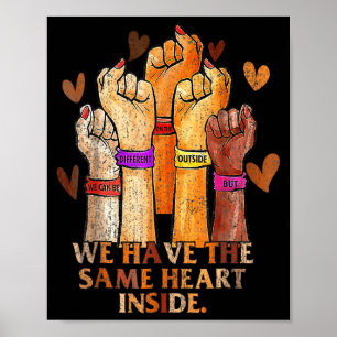 Same Heart Black History Month Blm Melanine Trots Poster
