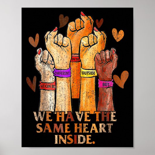 Same Heart Black History Month Blm Melanine Trots Poster (Voorkant)