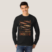 Same Heart Inside Black History Month African Afro T-shirt (Voorkant volledig)