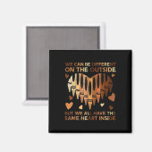 Same Heart Inside Black History Month Afrikaanse A Magneet (Voorkant / Achterkant)