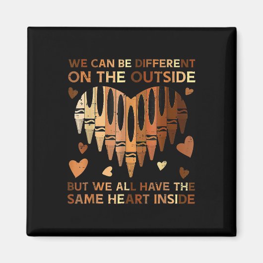 Same Heart Inside Black History Month Afrikaanse A Magneet (Voorkant)
