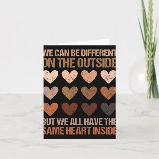 Same Heart Inside Juneteenth Black History Month W Kaart (Voorkant)