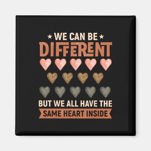 Same Heart Inside Juneteenth Maand van de zwarte g Magneet (Voorkant)
