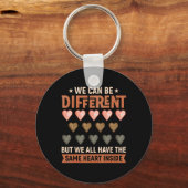 Same Heart Inside Juneteenth zwarte geschiedenis m Sleutelhanger (Voorkant)