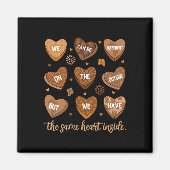 Same Heart Inside Zwarte Geschiedenis Maand Afrika Magneet (Voorkant)