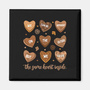 Same Heart Inside Zwarte Geschiedenis Maand Afrika Magneet