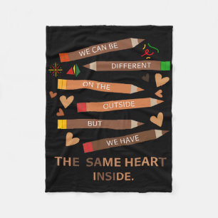 Same Heart Maand van de zwarte geschiedenis  Fleece Deken
