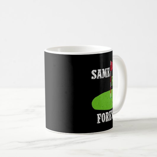 Same Hole Forever Bruidegom Afscheidscadeau Funny  Koffiemok (Voorkant rechts)