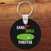 Same Hole Forever Bruidegom Bachelor Party Funny G Sleutelhanger (Voorkant)