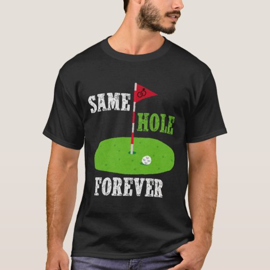 Same Hole Forever Bruidegom Bachelor Party Funny G T-shirt (Voorkant)