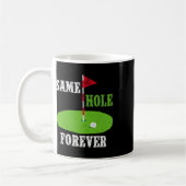 Same Hole Forever Bruidegom Bachelorfeest Funny Go Koffiemok (Links)