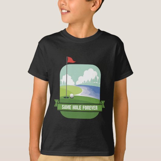 Same Hole Forever Funny Golf Bachelor Party Pre Br T-shirt (Voorkant)