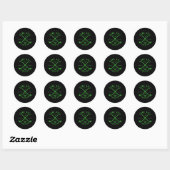 Same Hole Forever Golf Bachelorfeest Jonggezellenf Ronde Sticker (Vel)