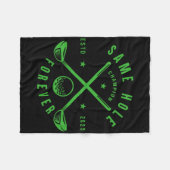 Same Hole Forever Golf Verlovingsfeest Jongens Mei Fleece Deken (Voorkant (Horizontaal))