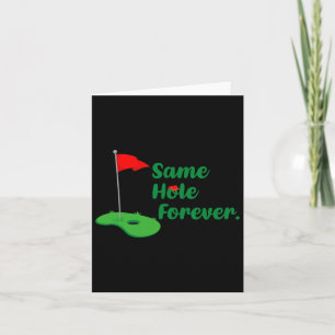 Same Hole Forever Golf vrijgezellenfeest Kaart