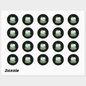 Same Hole Forever Grappig Golf Bachelor Party Voor Ronde Sticker (Vel)